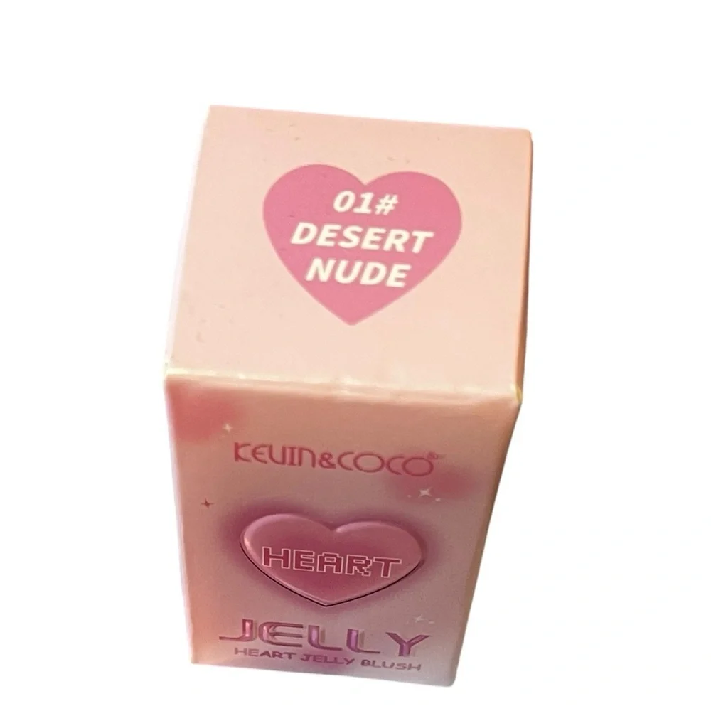 NIB KEVIN&COCO Heart Jelly Blush #1 Desert Nude New!